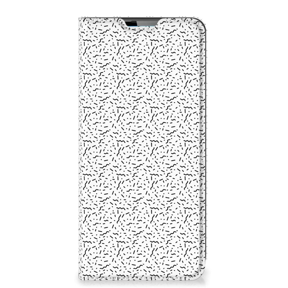 Motorola Moto G9 Plus Hoesje met Magneet Stripes Dots - B2C Telecom