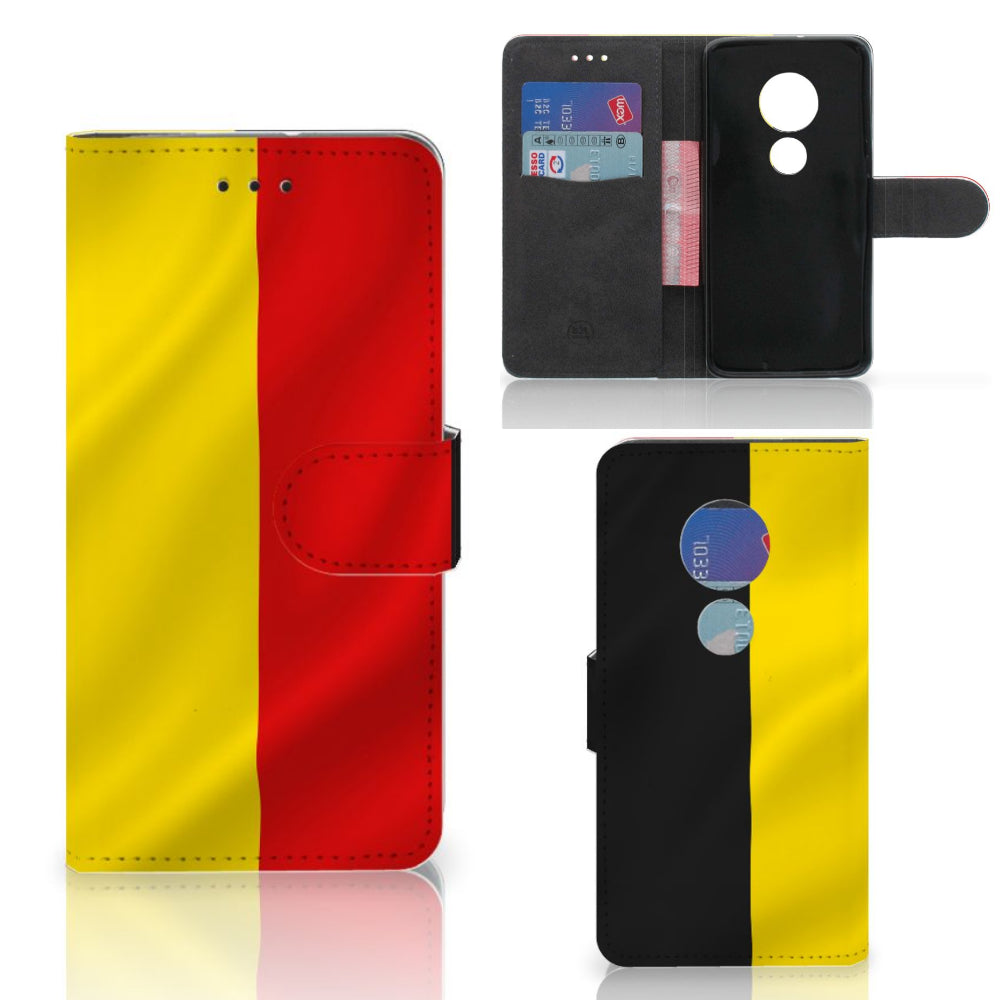 Motorola Moto G7 Play Bookstyle Case Belgische Vlag