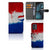 Motorola Moto G14 Bookstyle Case Nederland met design van de Nederlandse vlag en ruimte voor pasjes.