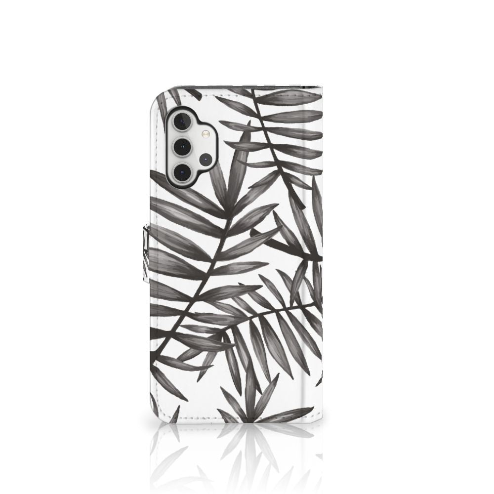 Samsung Galaxy A32 4G Hoesje Leaves Grey