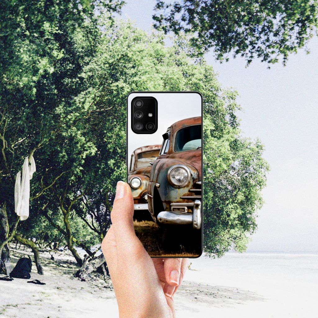 Samsung Galaxy A71 Silicone Back Case Vintage Auto B2C Telecom