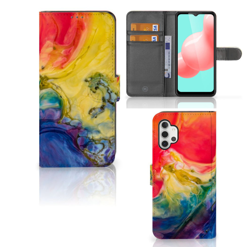 Hoesje Samsung Galaxy A32 5G Watercolor Dark