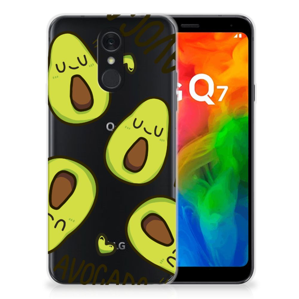 LG Q7 Telefoonhoesje met Naam Avocado Singing