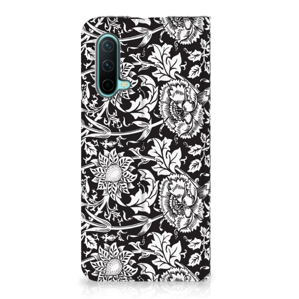 OnePlus Nord CE 5G Smart Cover Black Flowers - B2C Telecom