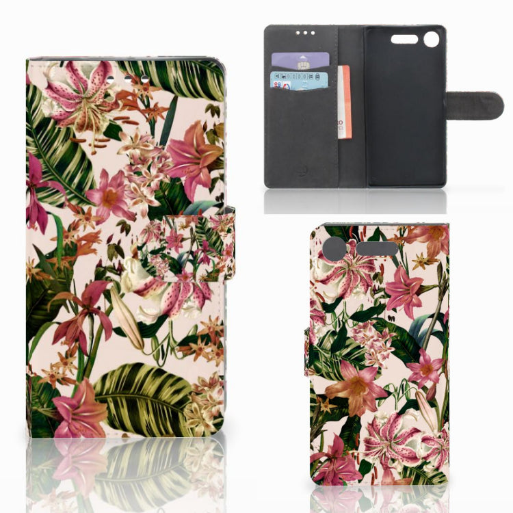 Sony Xperia XZ1 Hoesje Flowers