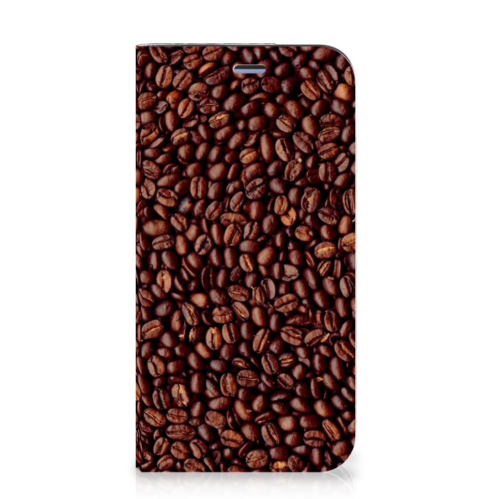 iPhone 12 Mini Flip Style Cover Koffiebonen - B2C Telecom