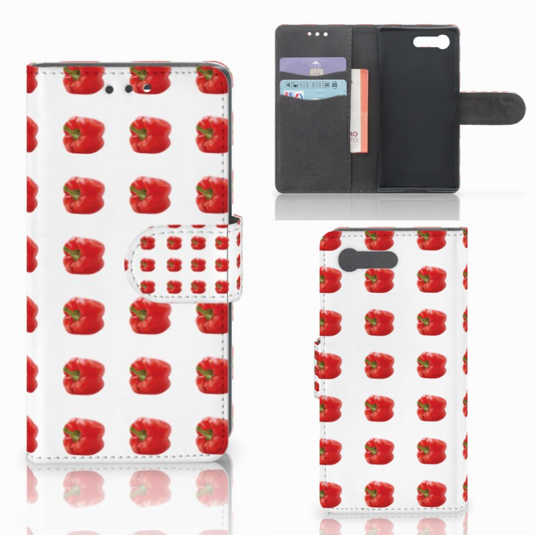 Sony Xperia X Compact Book Cover Paprika Red