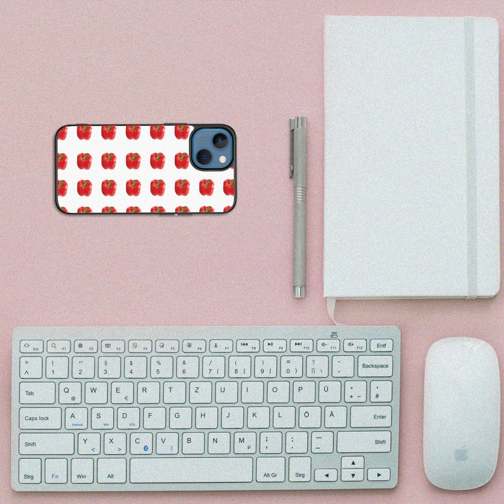 Apple iPhone 13 mini Back Cover Hoesje Paprika Red B2C Telecom