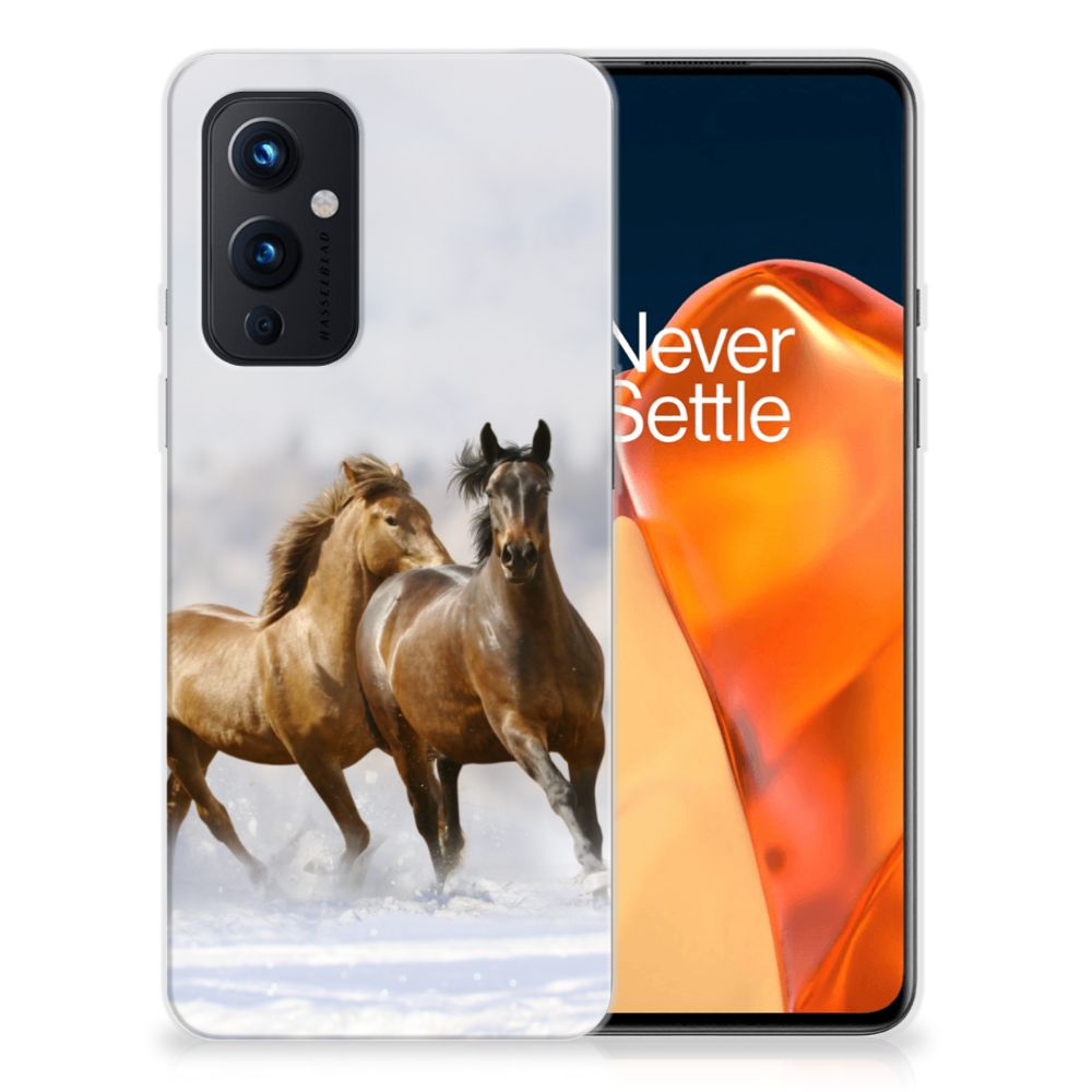 OnePlus 9 TPU Hoesje Paarden