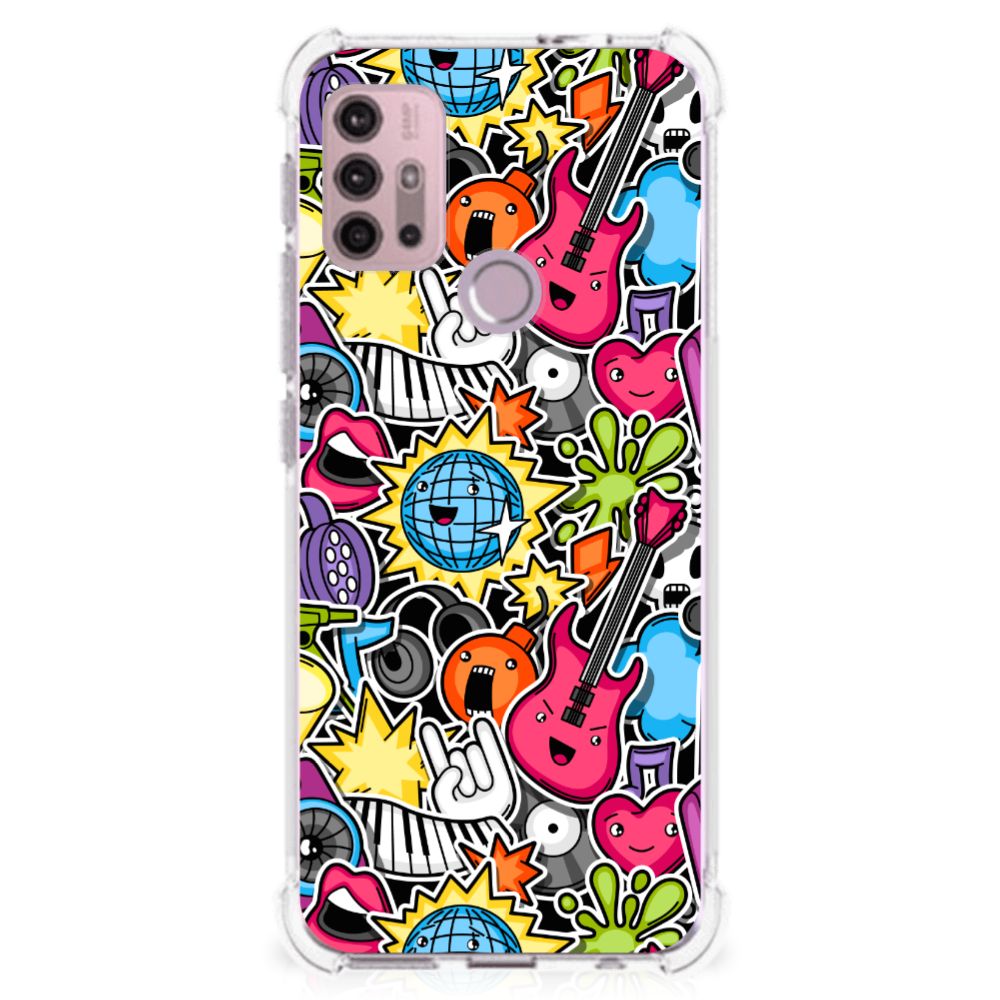 Motorola Moto G30 | G20 | G10 Anti Shock Bumper Case Punk Rock