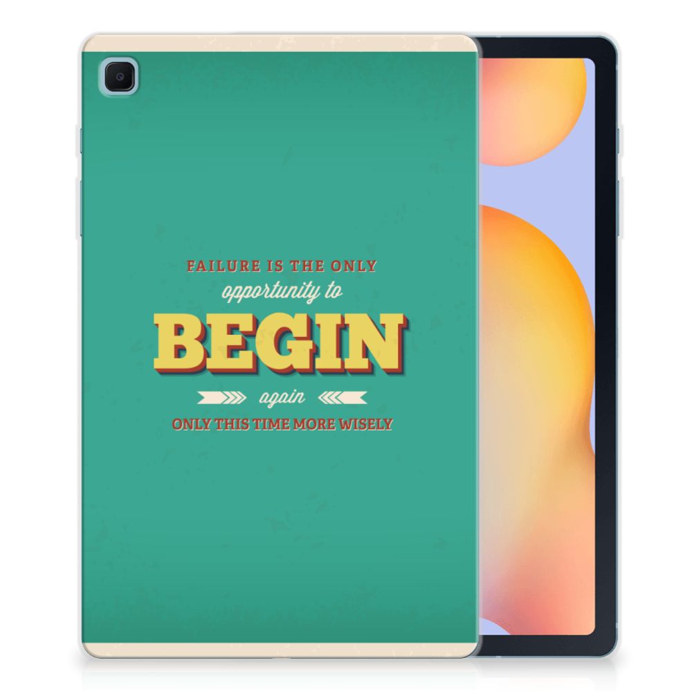 Samsung Galaxy Tab S6 Lite | S6 Lite (2022) Back cover met naam Quote Begin