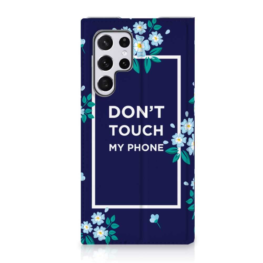 Samsung Galaxy S22 Ultra Design Case Flowers Blue DTMP - B2C Telecom