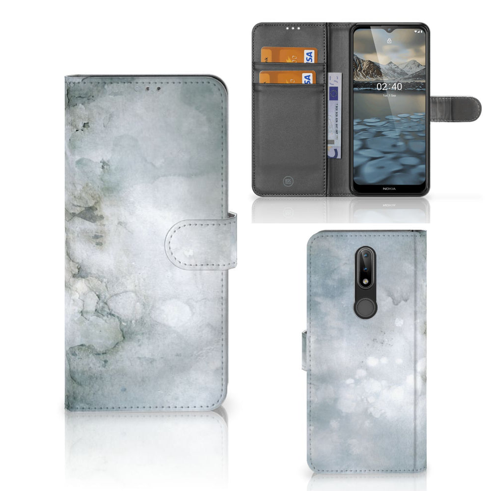 Hoesje Nokia 2.4 Painting Grey