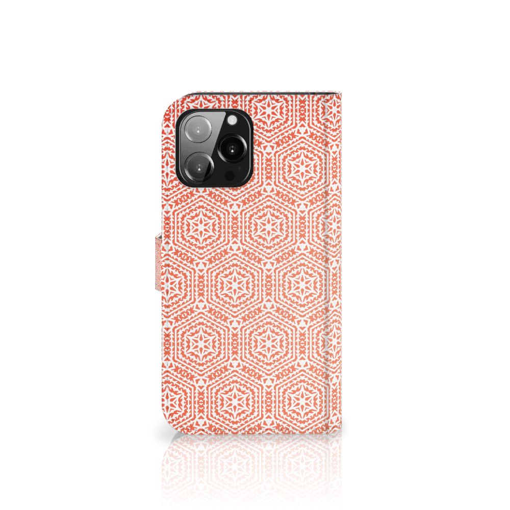 iPhone 13 Pro Max Telefoon Hoesje Pattern Orange