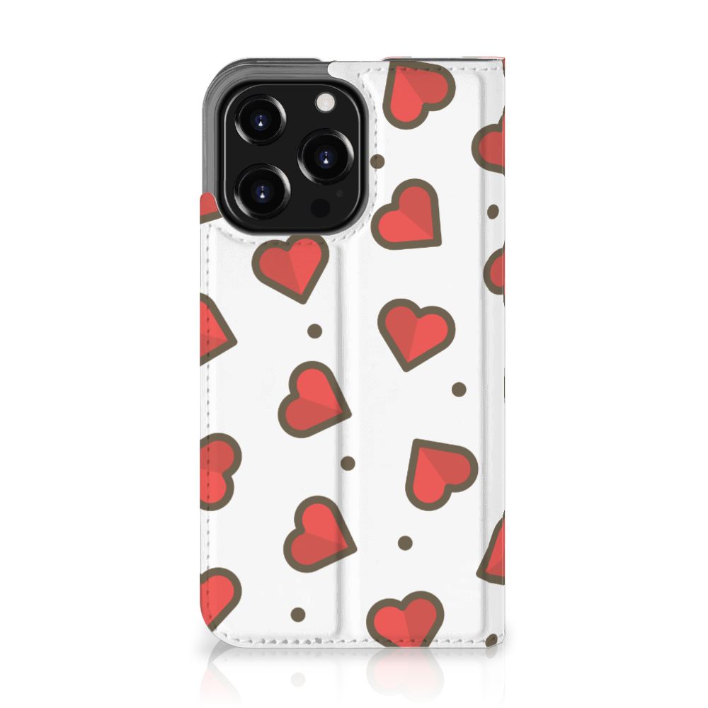 iPhone 13 Pro Hoesje met Magneet Hearts - B2C Telecom