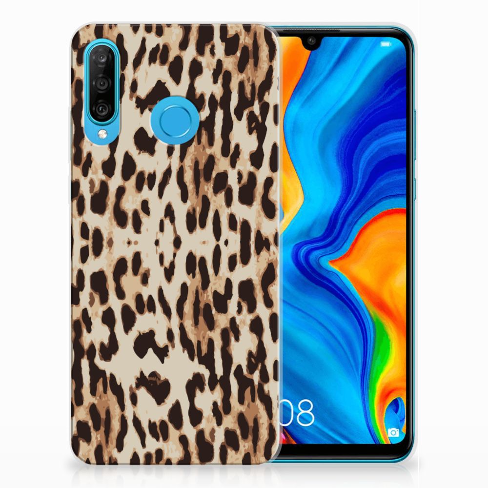 Huawei P30 Lite TPU Hoesje Leopard