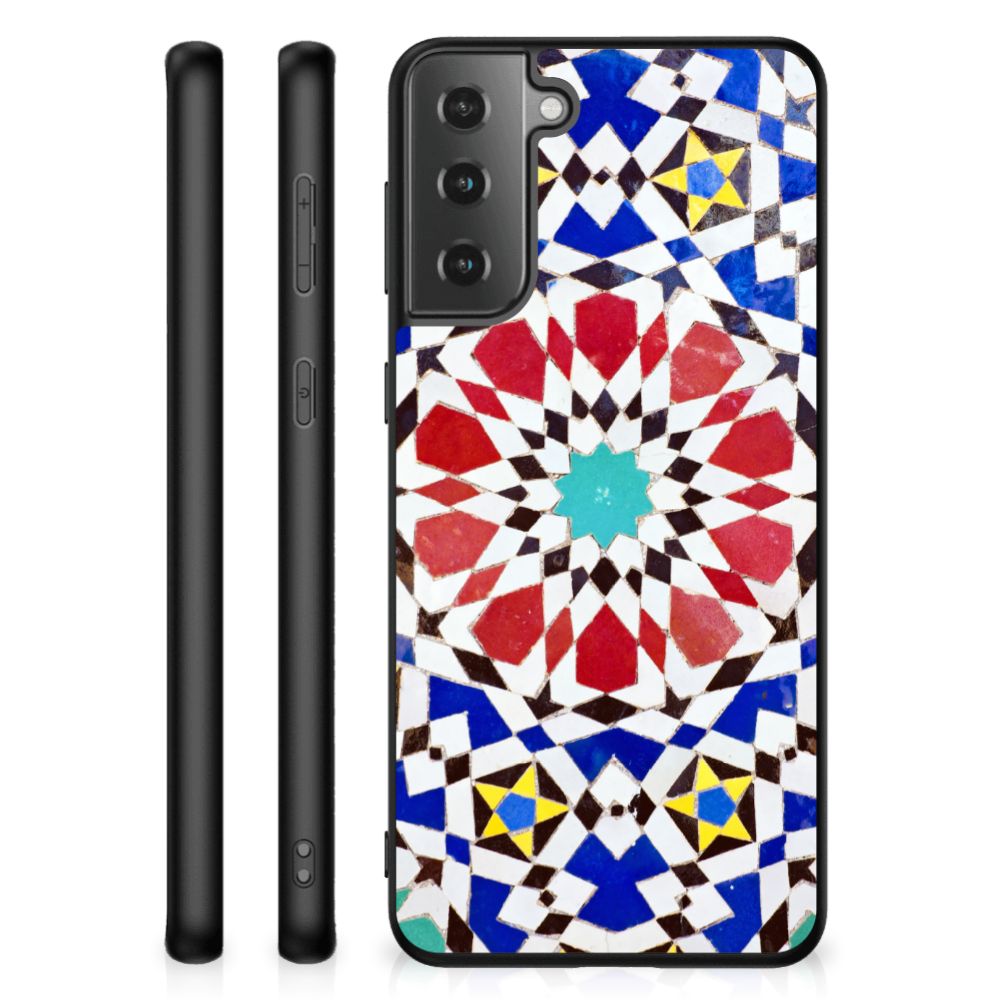 Samsung Galaxy S21 Plus Marmeren Print Telefoonhoesje Mozaïek B2C Telecom