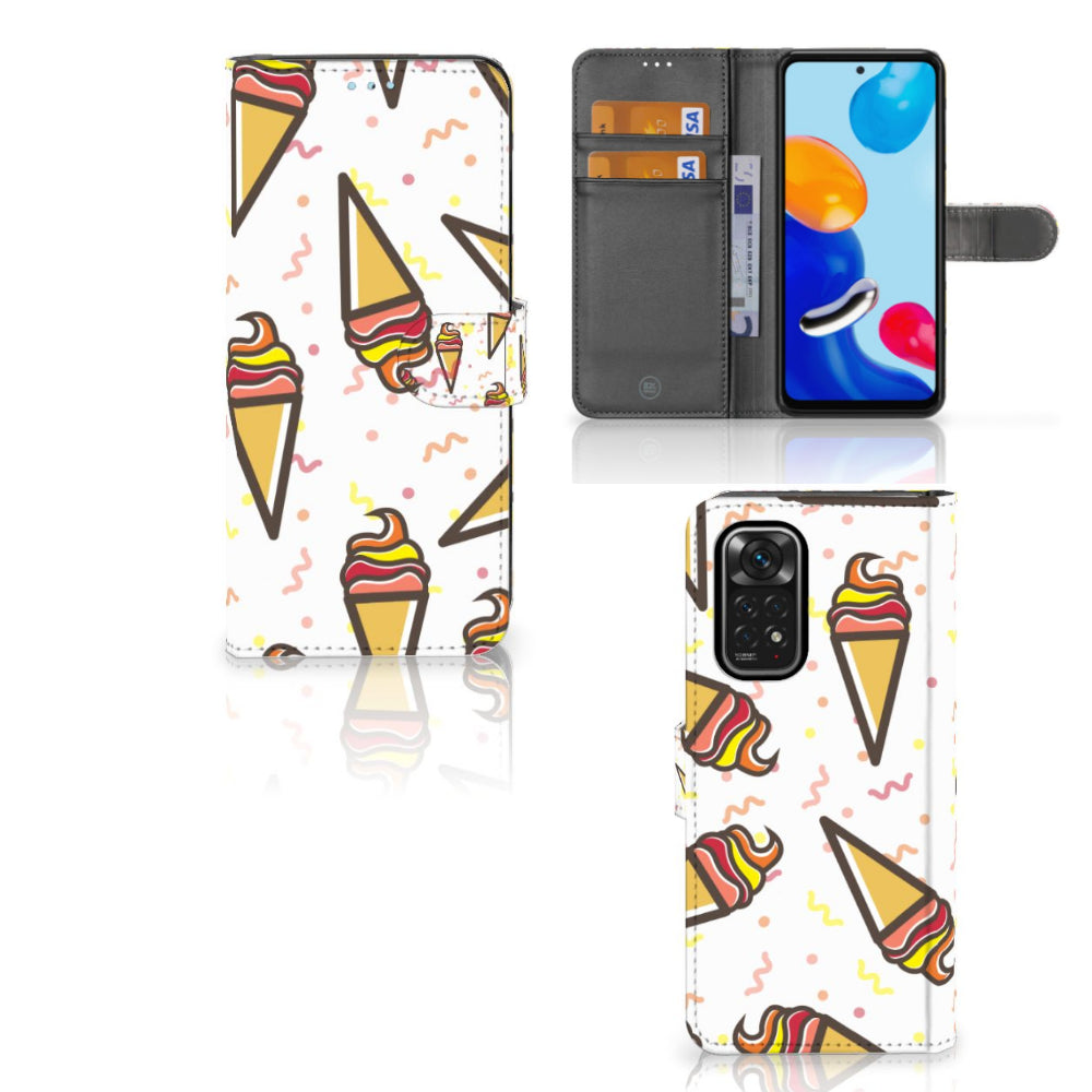 Xiaomi Redmi Note 11/11S Book Cover Icecream