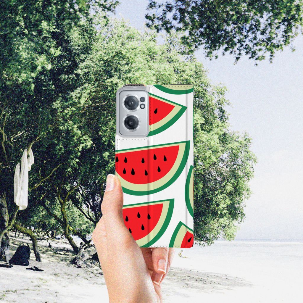 OnePlus Nord CE 2 5G Flip Style Cover Watermelons - B2C Telecom