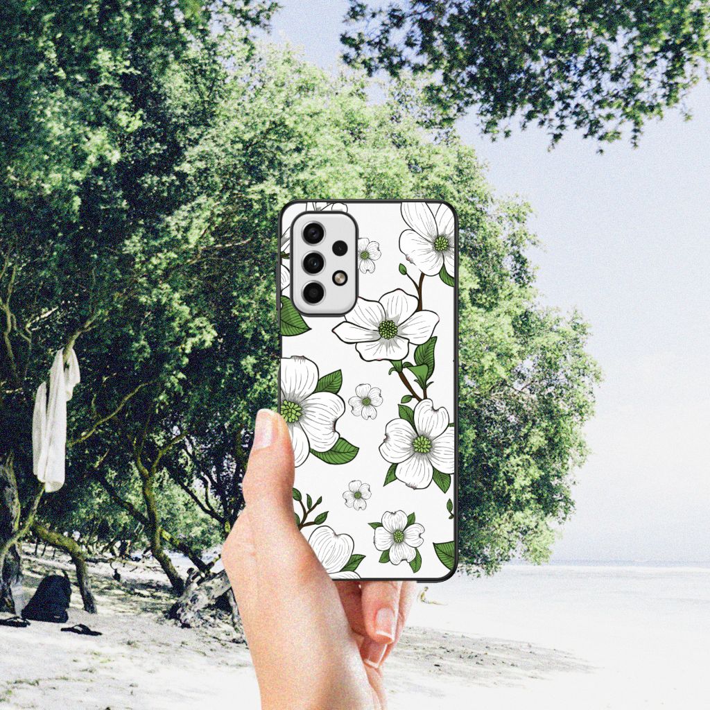 Samsung Galaxy A23 Bloemen Hoesje Dogwood Flowers B2C Telecom