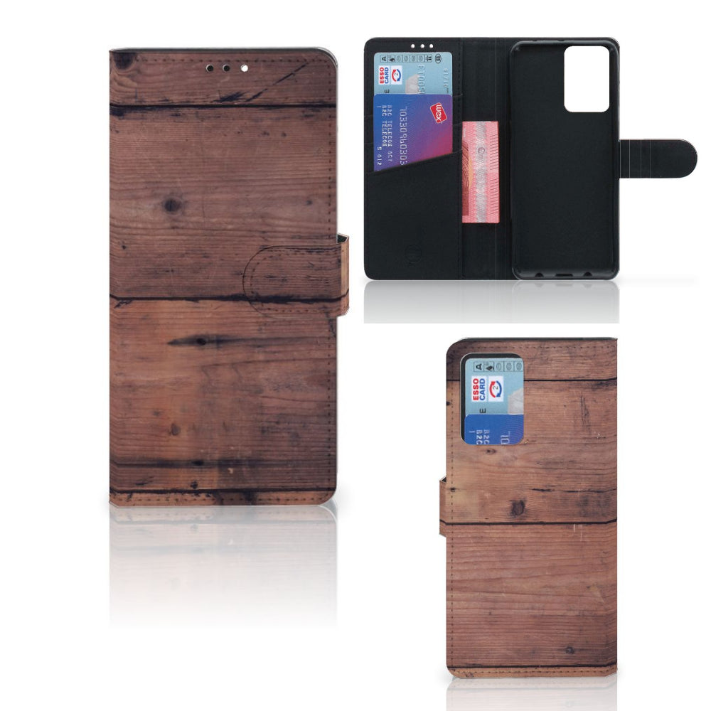 Xiaomi Redmi Note 10 Pro Book Style Case Old Wood