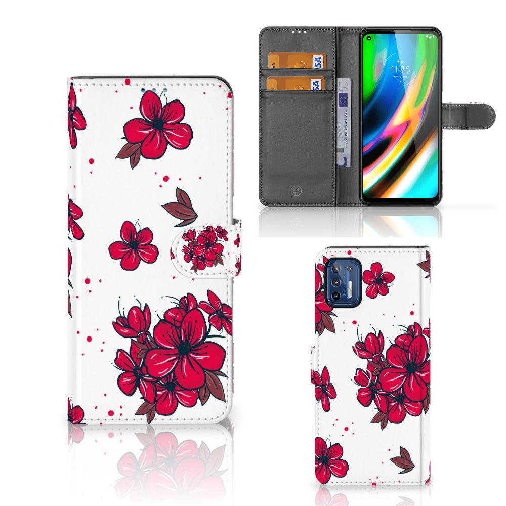 Motorola Moto G9 Plus Hoesje Blossom Red