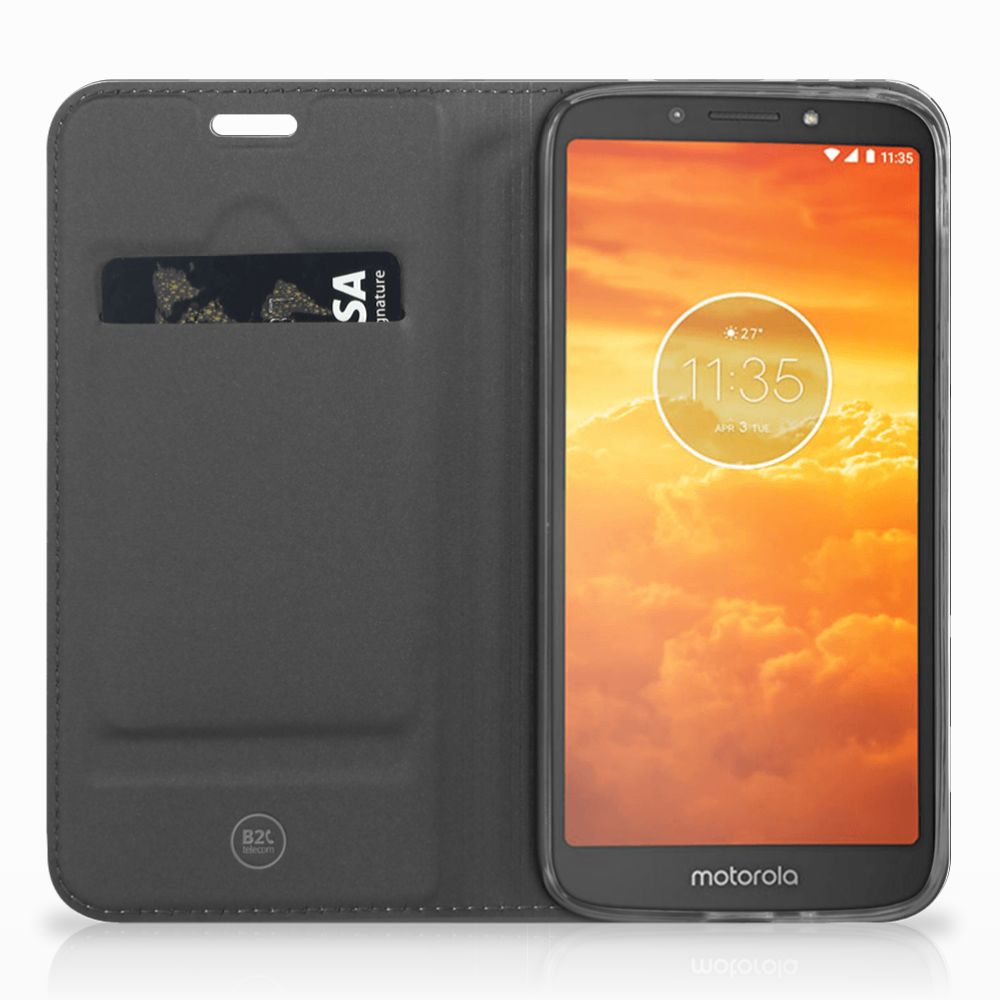 Motorola Moto E5 Play Hoesje met Magneet Army Light