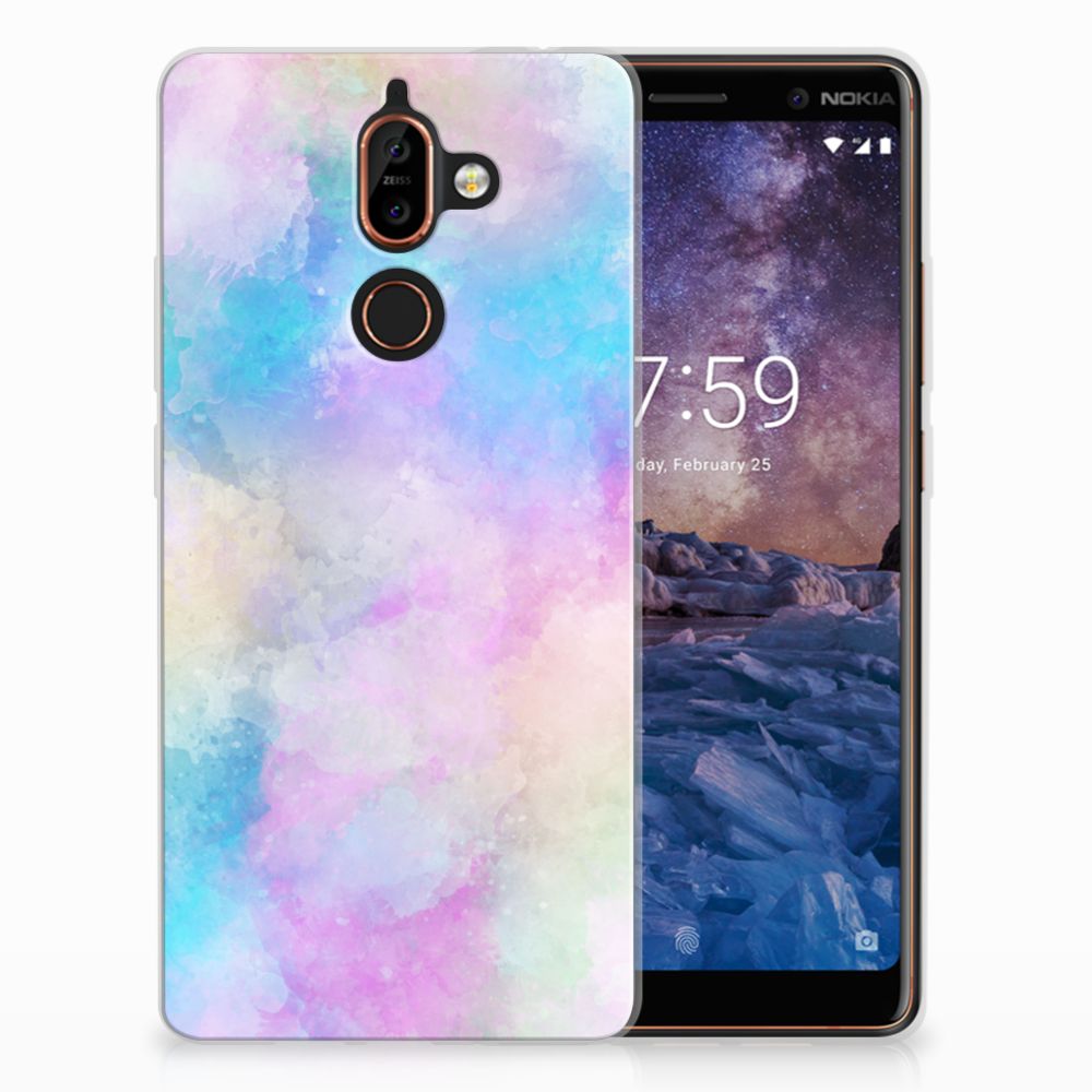 Hoesje maken Nokia 7 Plus Watercolor Light