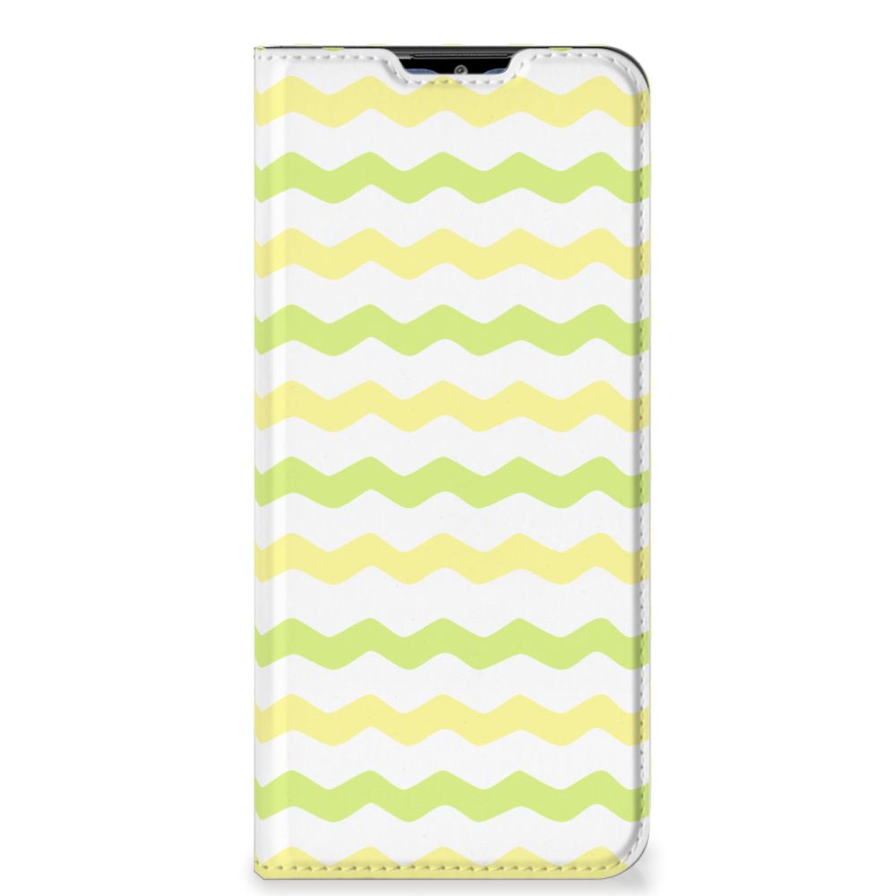Samsung Galaxy M02s | A02s Hoesje met Magneet Waves Yellow - B2C Telecom