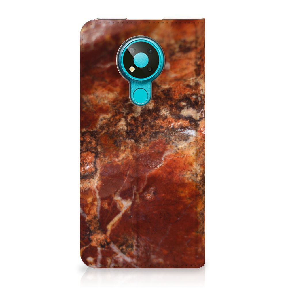 Nokia 3.4 Standcase Marmer Bruin - B2C Telecom
