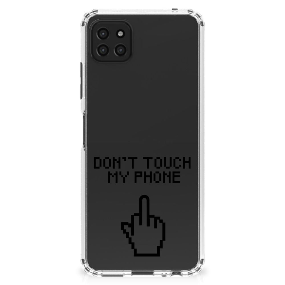 Samsung Galaxy A22 5G Anti Shock Case Finger Don't Touch My Phone B2C Telecom