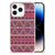 iPhone 14 Pro Doorzichtige Silicone Hoesje Aztec Paars B2C Telecom
