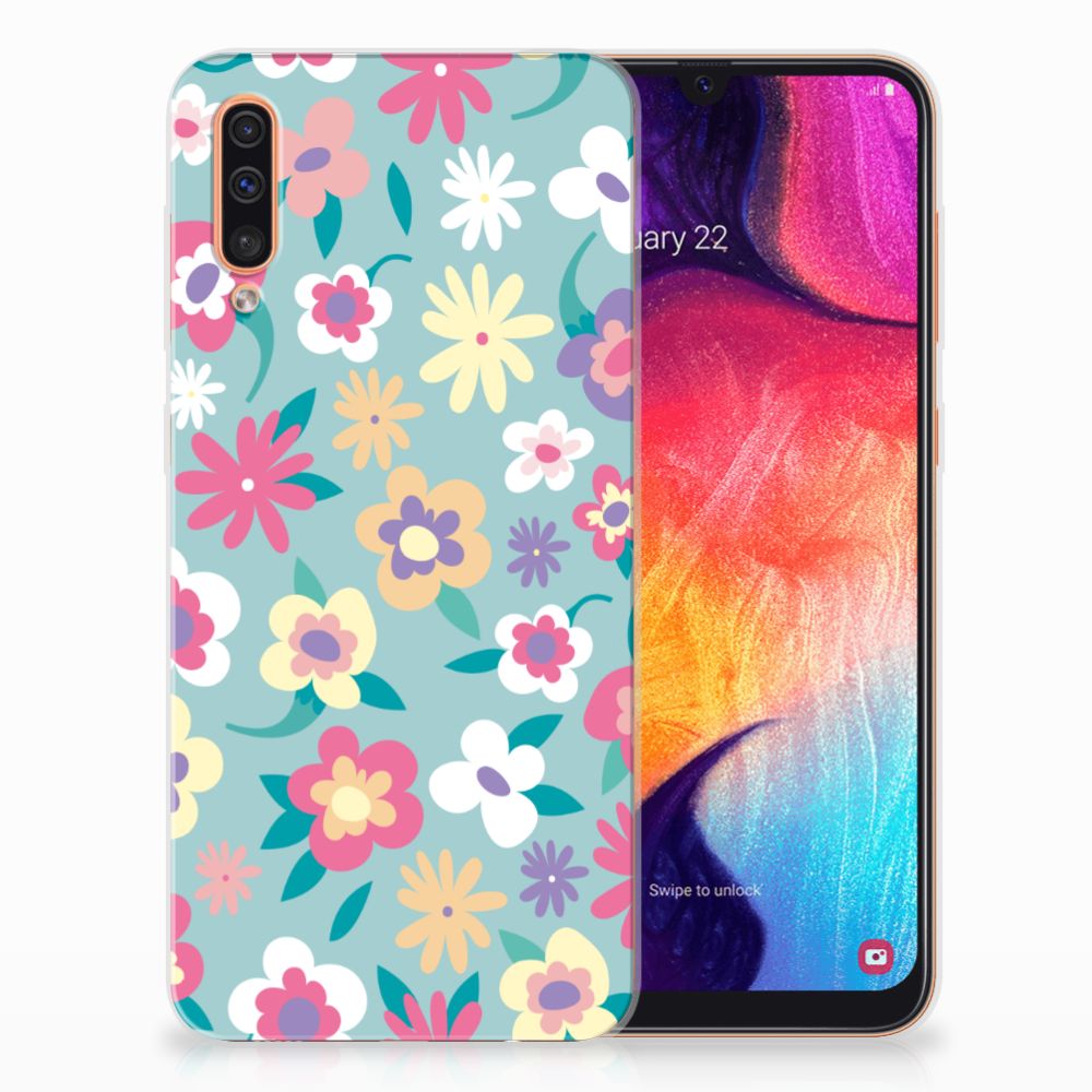 Samsung Galaxy A50 TPU Case Flower Power