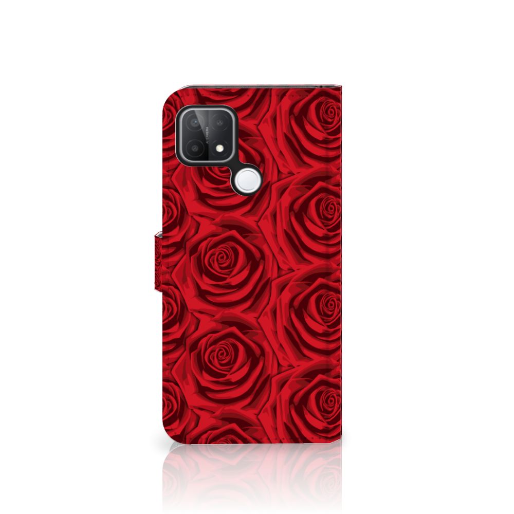 OPPO A15 Hoesje Red Roses