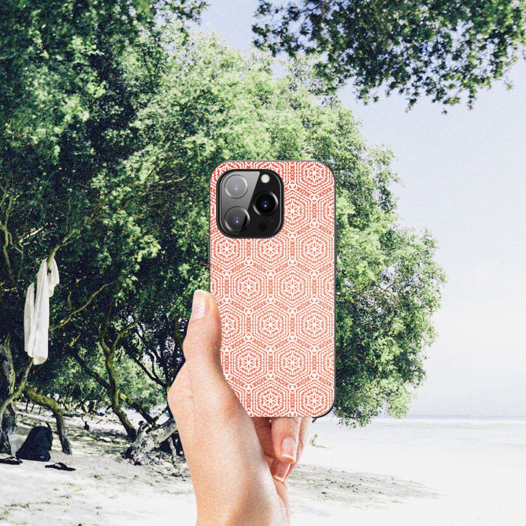 iPhone 14 Pro Back Case Pattern Orange B2C Telecom