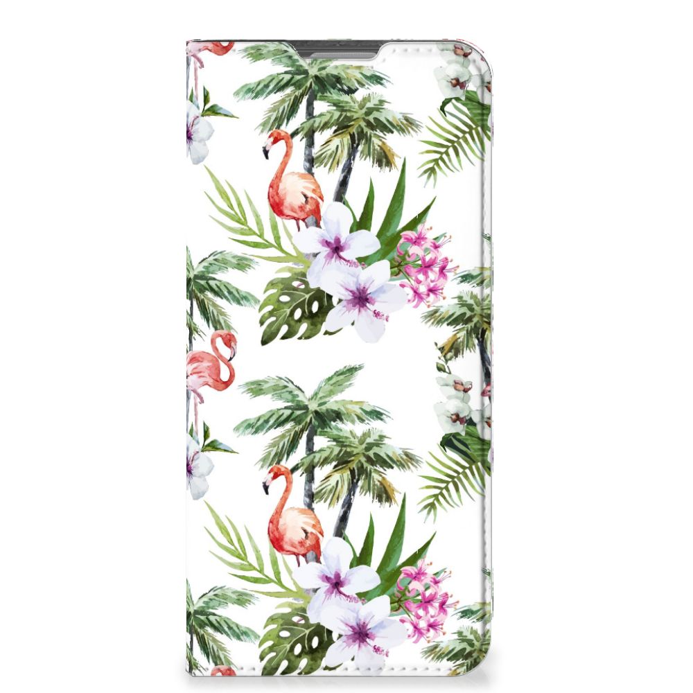 OPPO Reno8 Lite Hoesje maken Flamingo Palms - B2C Telecom