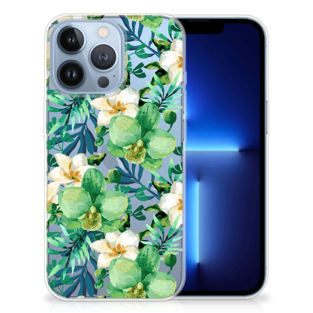 Apple iPhone 13 Pro TPU Case Orchidee Groen B2C Telecom