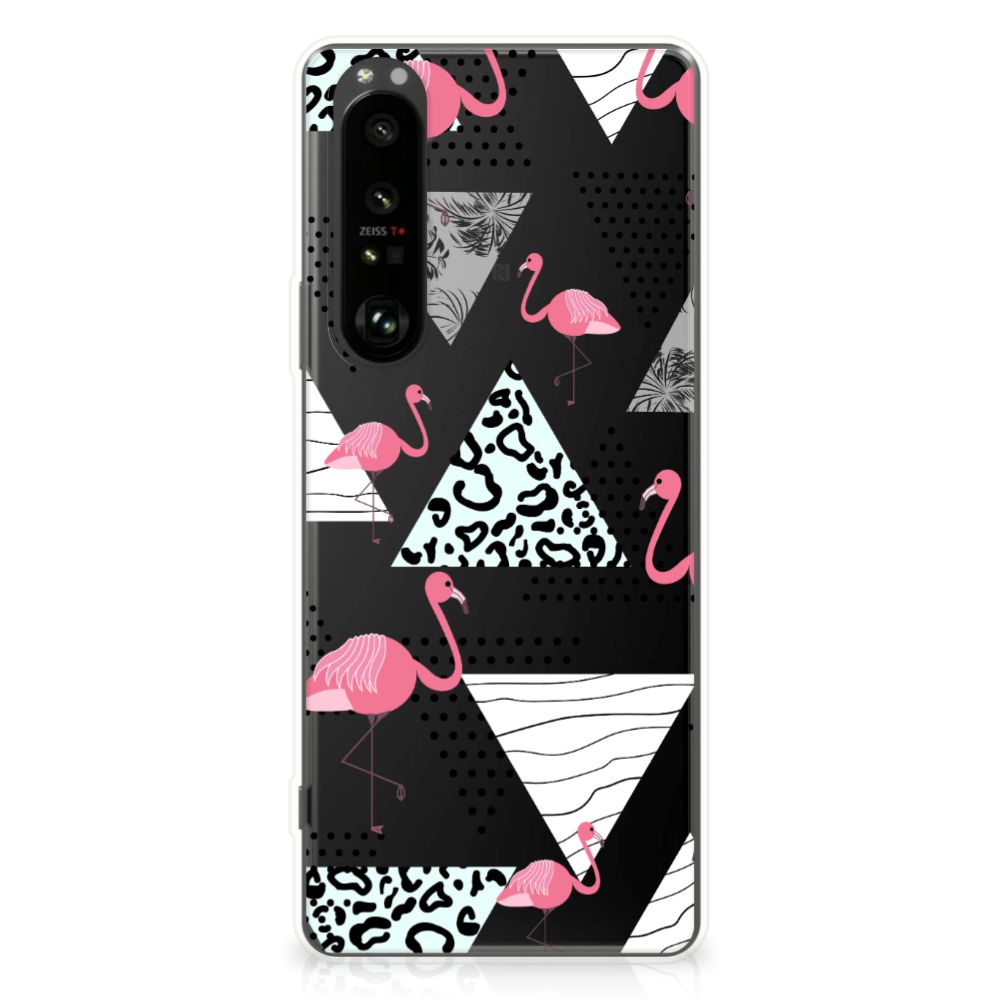 Sony Xperia 1 III TPU Hoesje Flamingo Triangle B2C Telecom