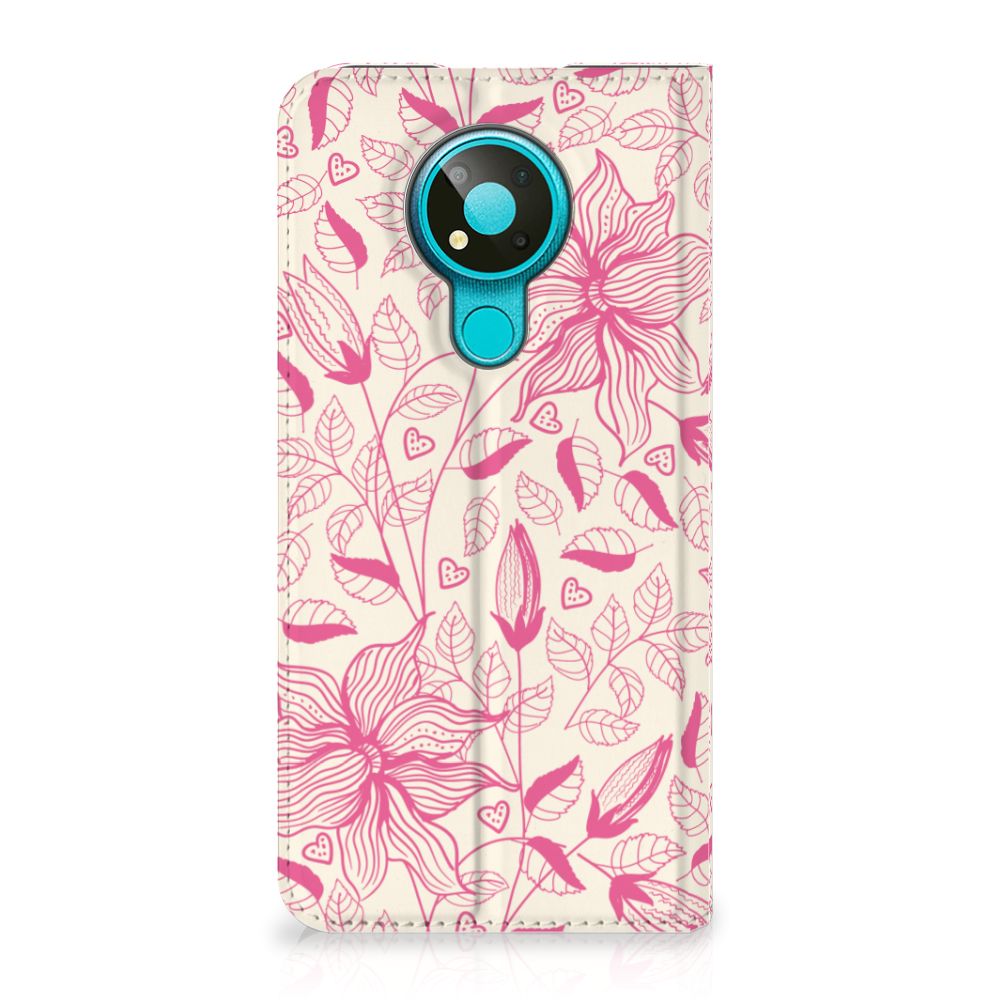 Nokia 3.4 Smart Cover Pink Flowers - B2C Telecom
