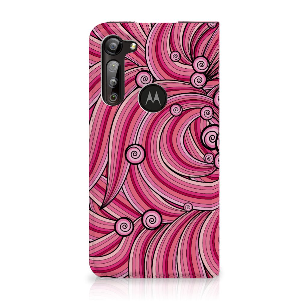 Motorola Moto G8 Power Bookcase Swirl Pink - B2C Telecom
