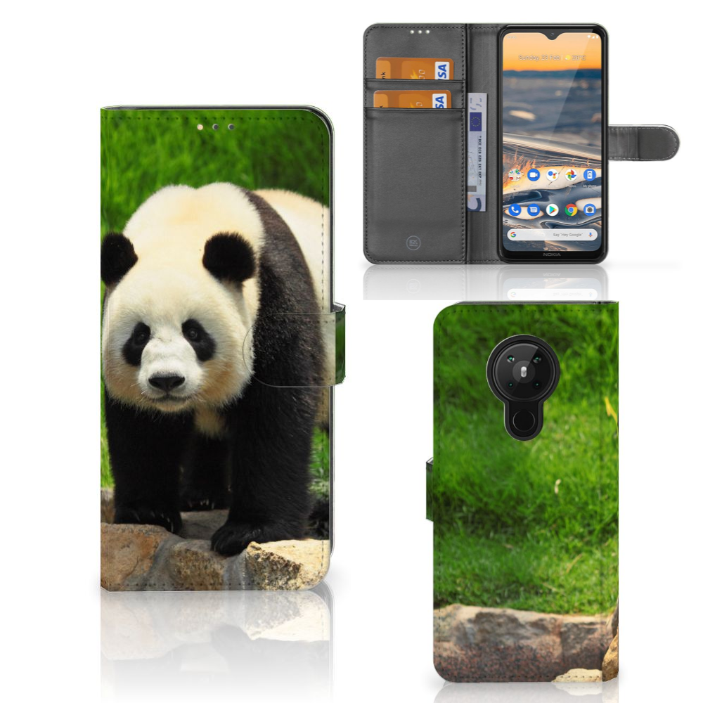 Nokia 5.3 Telefoonhoesje met Pasjes Panda