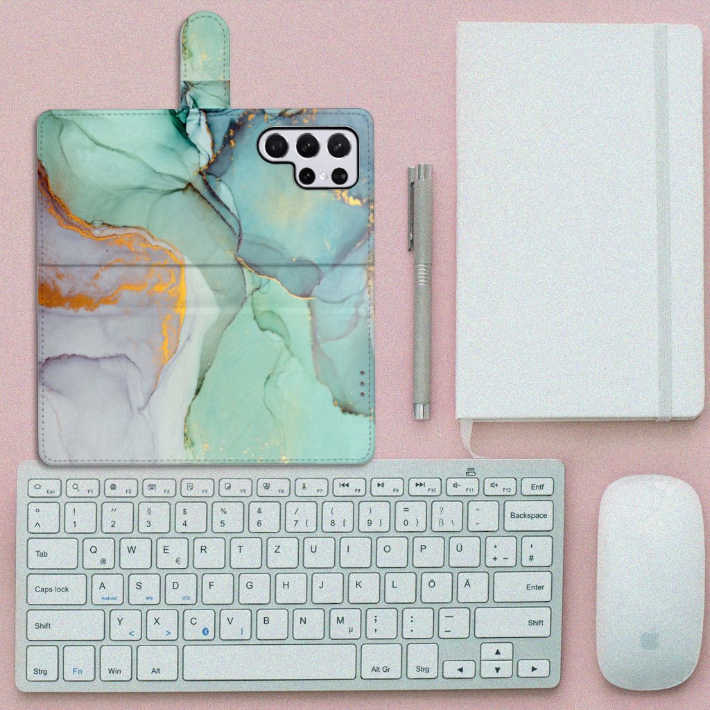 Hoesje voor Samsung Galaxy S22 Ultra Watercolor Mix
