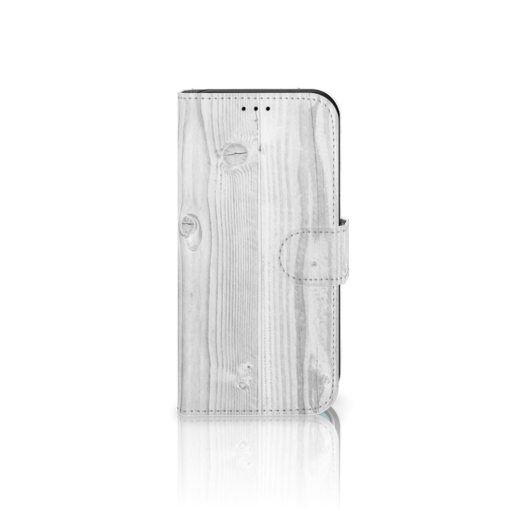 Apple iPhone 11 Pro Book Style Case White Wood