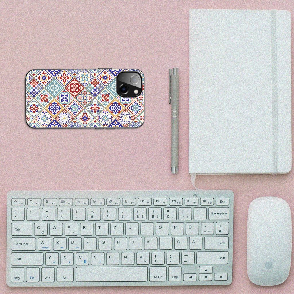 Apple iPhone 13 Marmeren Print Telefoonhoesje Tiles Color B2C Telecom