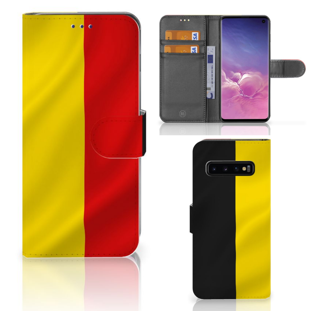 Samsung Galaxy S10 Bookstyle Case Belgische Vlag