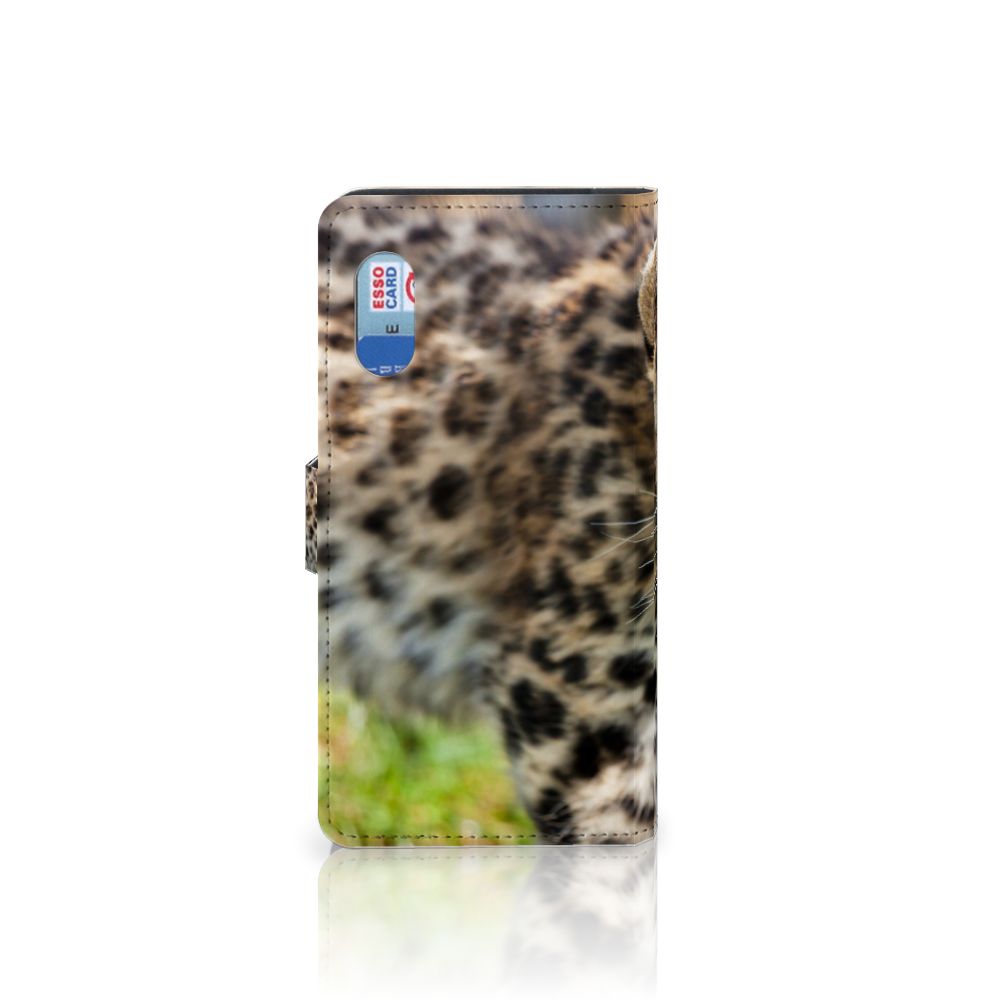 Samsung Xcover Pro Telefoonhoesje met Pasjes Baby Luipaard