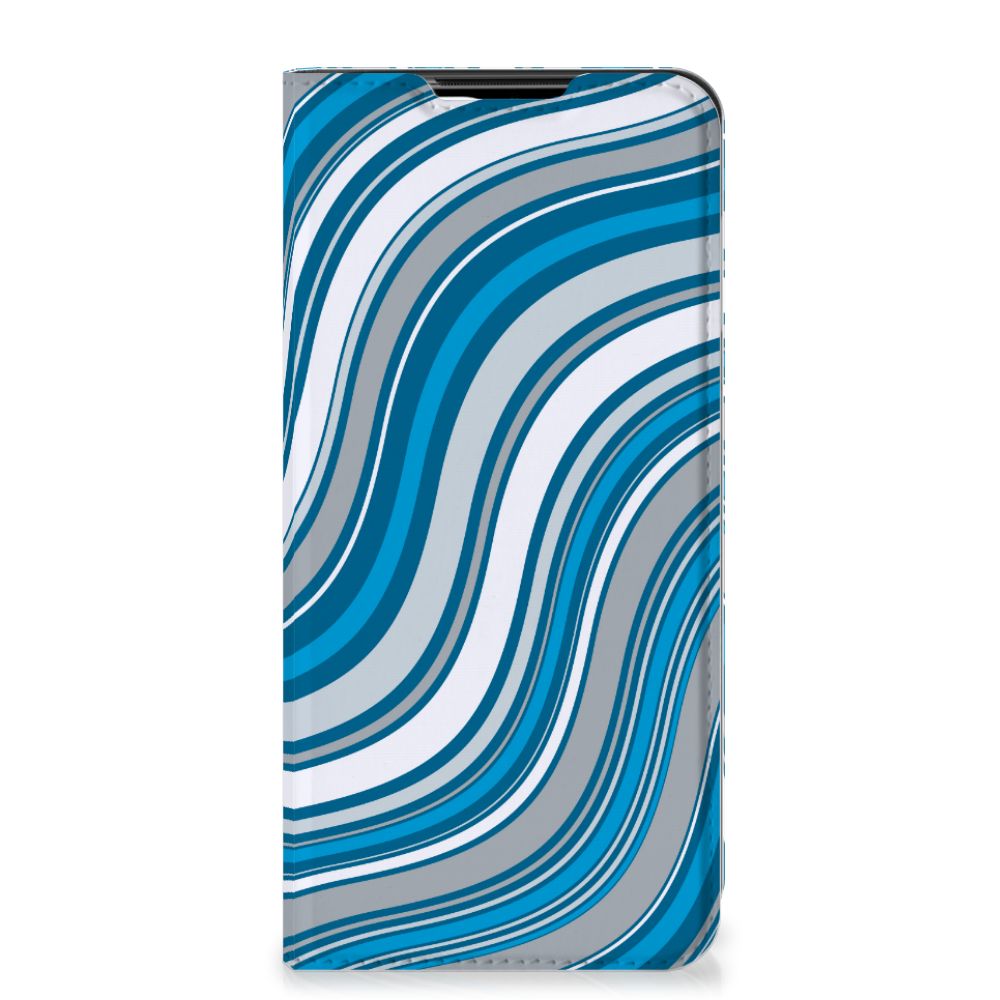 Xiaomi Poco M3 | Redmi 9T Hoesje met Magneet Waves Blue - B2C Telecom