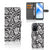 OPPO A16/A16s/A54s Hoesje Black Flowers