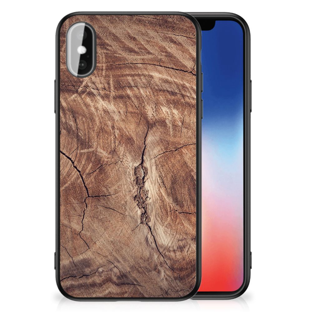 iPhone X | Xs Houten Print Telefoonhoesje Tree Trunk