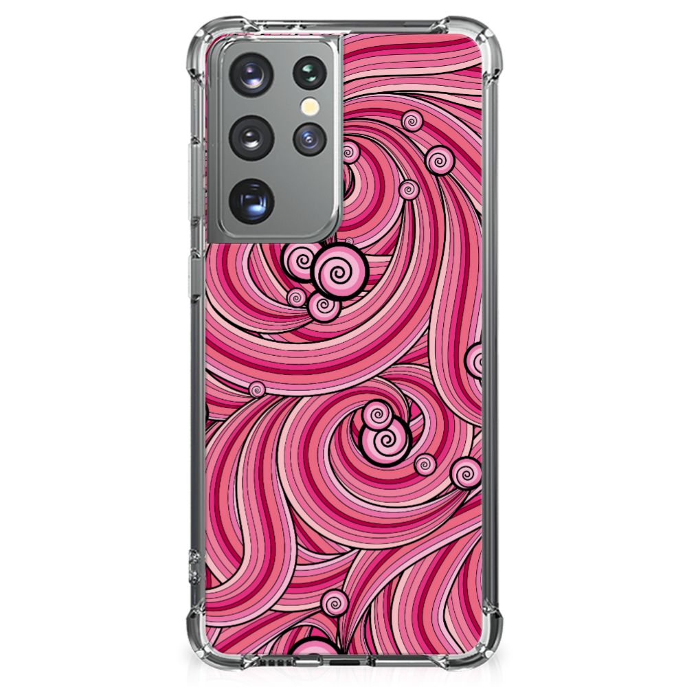 Samsung Galaxy S21 Ultra Back Cover Swirl Pink B2C Telecom
